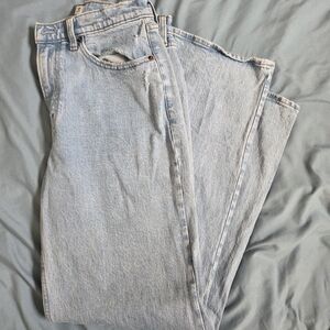 Abercrombie & Fitch Light Blue 90's Relaxed High Rise Jeans